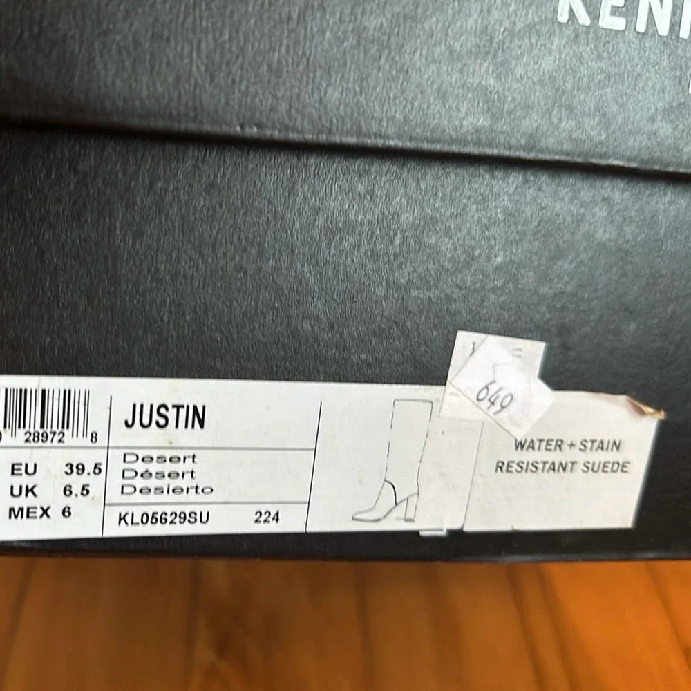 New Kenneth Cole New York Suede Tan Tall Boots 8 1/2 - Picture 9 of 9